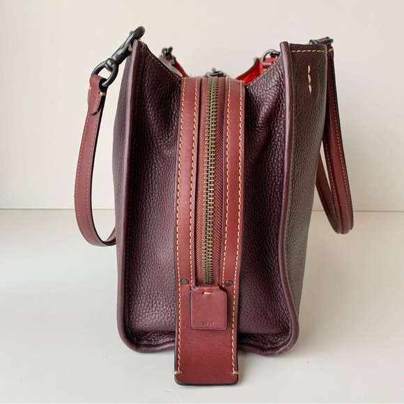 Coach Rogue 30 Burgundy - Picture 6 of 16